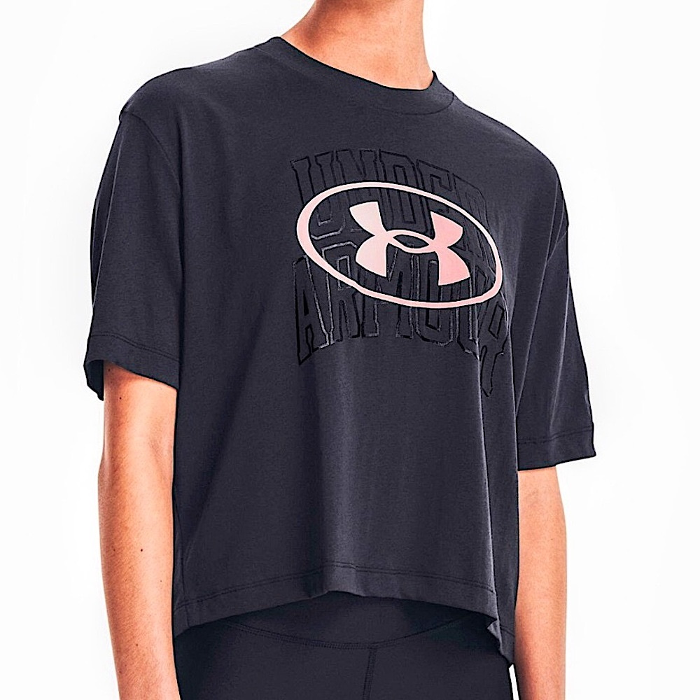 Under Armour Women’s UA Live Short Sleeve Black Tee Shirt Small NEW With Tags